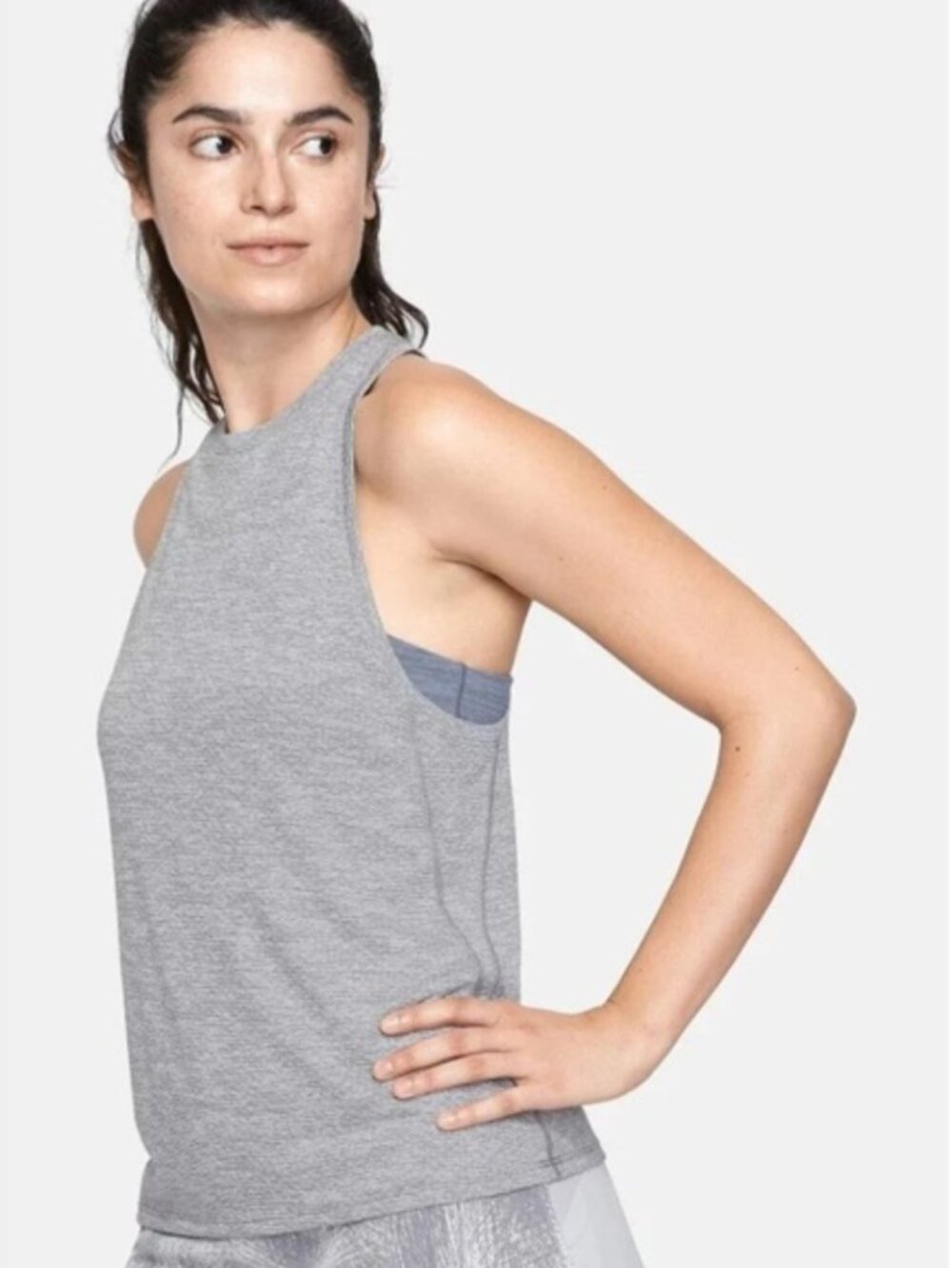 Outdoor Voices Women's CloudKnit Racerback Tank Top Heather Gray S
